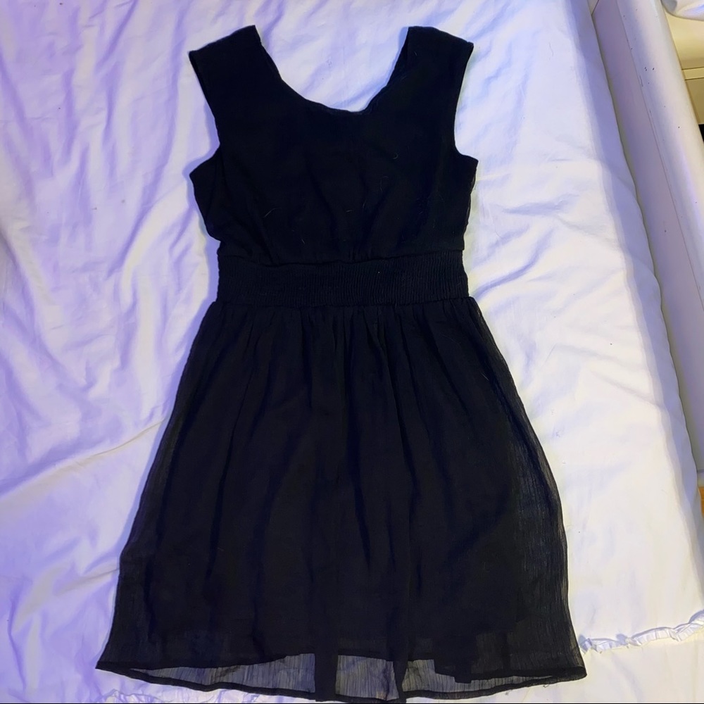 Simple Black Love Fire Dress